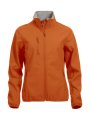 Dames Softshell Jas Clique Basic Diep Oranje